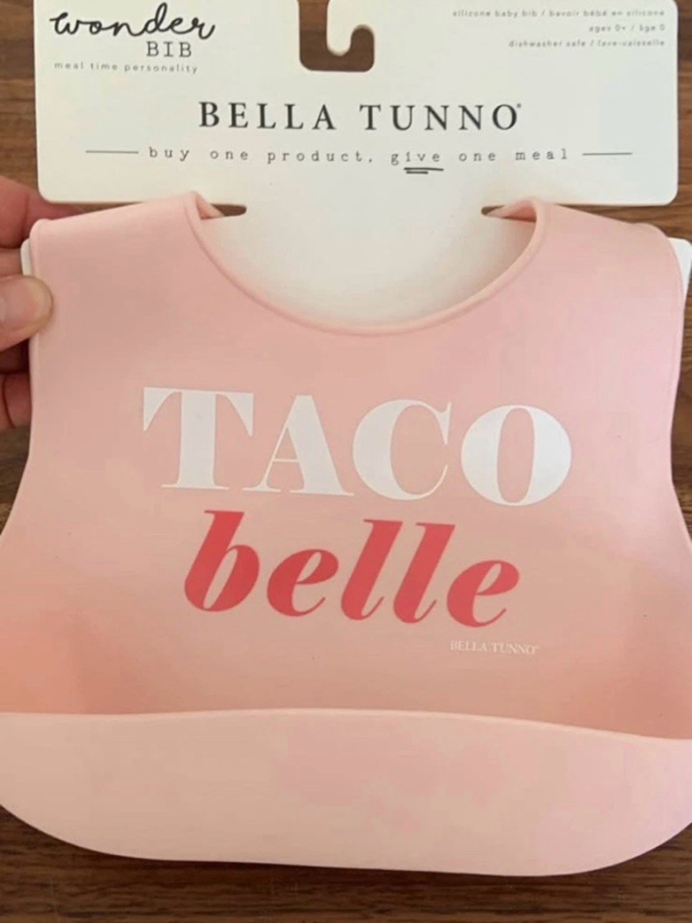 Bella Tunno Wonder Bib - Adjustable Silicone Baby Bibs for Girls, Durable NWT
